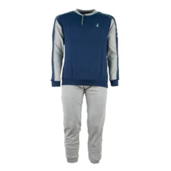 Pigiama Uomo Navigare In Cotone 141187B - Taglie Forti Y475