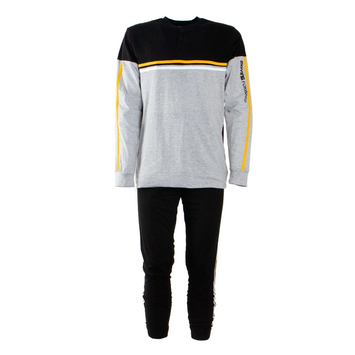 Pigiama Uomo Oronero In Cotone OU1010 K458 3 Pigiama Uomo Oronero In Cotone OU1010 K458 - immagine 3