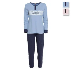 Pigiama Donna Delight Di Cippi In Caldo Cotone 2847-W18 T161
