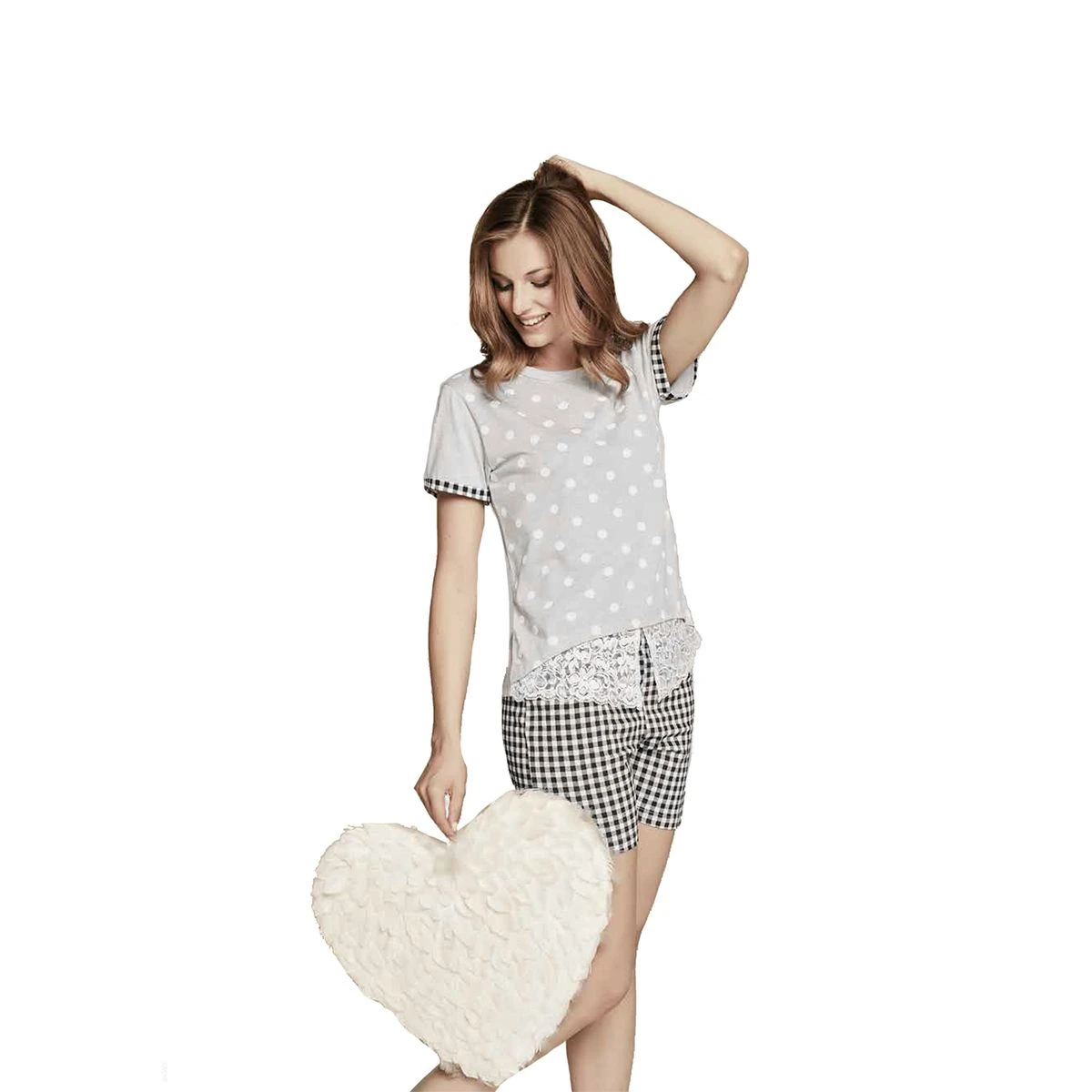 Pigiama Ragazza Corto Character In Cotone YG1044 U401 2 Pigiama Ragazza Corto Character In Cotone YG1044 U401 - immagine 2