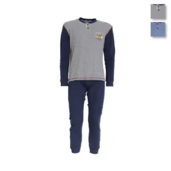 Pigiama Ragazzo Navigare In Caldo Cotone 15544 T218