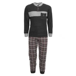 Pigiama Uomo Quadri Di Kissimo Serafino In Punto Milano U1528 T713 -Articoli Per La Casa pigiama da uomo kissimo punto milano blai18u1528pm grigio