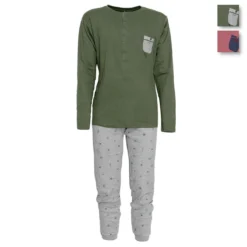 Pigiama Da Uomo Oaoa Invernale In Caldo Cotone Oa1828 T858