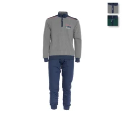 Pigiama Tuta Ragazzo Navigare In Felpa Mezza Zip 15552 T188