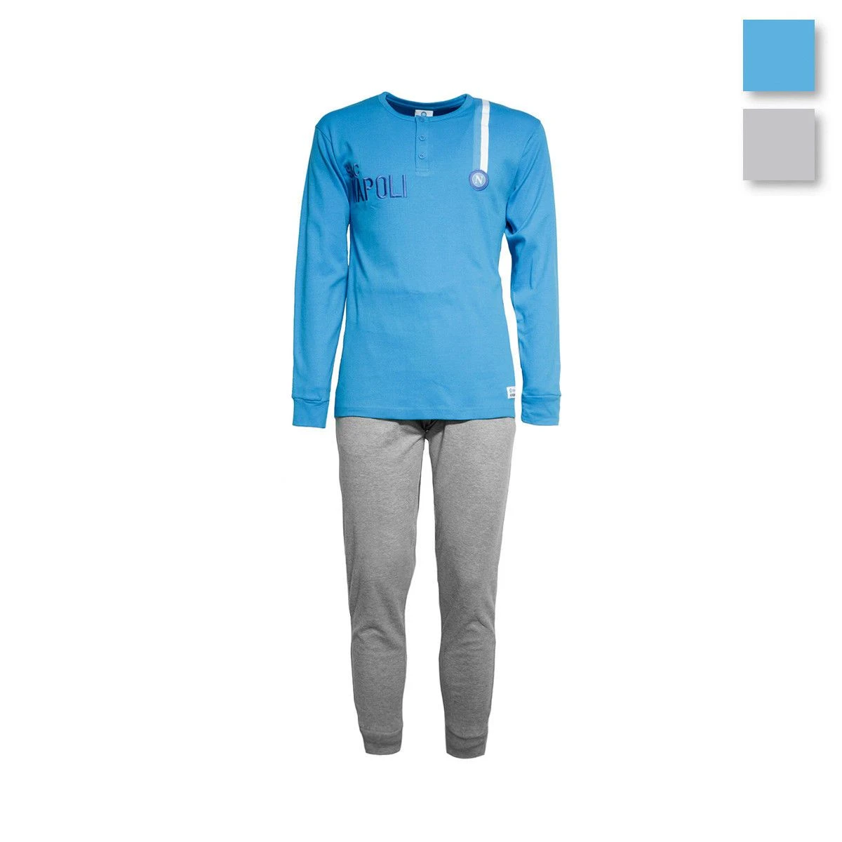 Pigiama Bambino/ragazzo SSC Napoli Ufficiale In Caldo Cotone T418 1 Pigiama Bambino/ragazzo SSC Napoli Ufficiale In Caldo Cotone T418