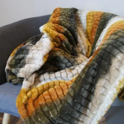 Plaid Brick In Pile Coral - Dimensioni Varie W268 -Articoli Per La Casa plaid in pile coral brick 3 3