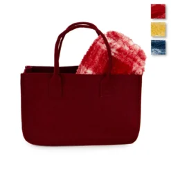 Plaid Con Borsa Tartan In Sherpa 130x160 Cm W248