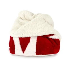 Plaid Holly In Sherpa Super Soffice - Dimensioni Varie W267 -Articoli Per La Casa plaid natalizio in sherpa holly 3 3