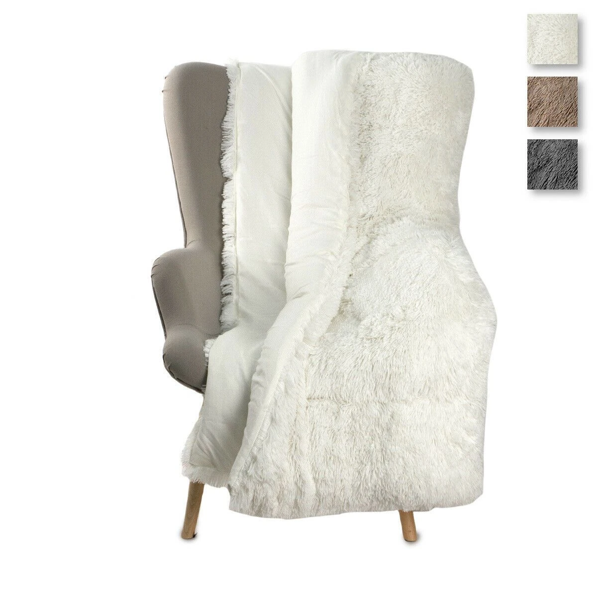 Plaid Katrine In Sherpa 130x160 Cm W686 1 Plaid Katrine In Sherpa 130x160 Cm W686