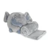 Pupazzo Contenitore Elefantino Con Plaid In Pile Coral Y143