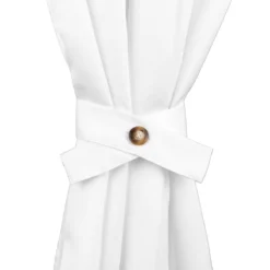 Raccoglitenda Per Tenda Gazebo Fermatenda Di Morbidissimi Con Bottone Y246 -Articoli Per La Casa raccoglitenda per tenda gazebo con bottone fermatenda morbidissimi bianco 1