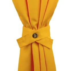 Raccoglitenda Per Tenda Gazebo Fermatenda Di Morbidissimi Con Bottone Y246 -Articoli Per La Casa raccoglitenda per tenda gazebo con bottone fermatenda morbidissimi giallo 1