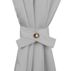 Raccoglitenda Per Tenda Gazebo Fermatenda Di Morbidissimi Con Bottone Y246 -Articoli Per La Casa raccoglitenda per tenda gazebo con bottone fermatenda morbidissimi grigio 1