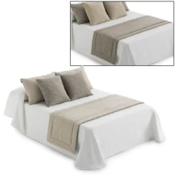 Runner Trapuntato Per Letto Dream Bicolor Reversibile - Dimensioni Varie Q922 -Articoli Per La Casa runnero trapuntato doubleface dream beige arena