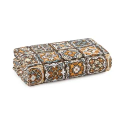 Scampolo Tessuto Ceramic Cotone Loneta Digitale 275x275 Cm Y276 -Articoli Per La Casa scampolo tessuto ceramic cotone loneta marrone 1