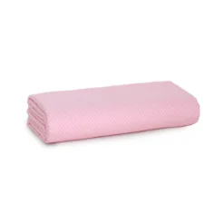Scampolo Tessuto Pois Cotone Loneta 275x275 Cm U476 -Articoli Per La Casa scampolo tessuto loneta cotone pois rosa 1