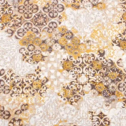 Scampolo Tessuto Tiles Cotone Loneta Digitale 275x275 Cm Y275 -Articoli Per La Casa scampolo tessuto tiles cotone loneta beige 2 1