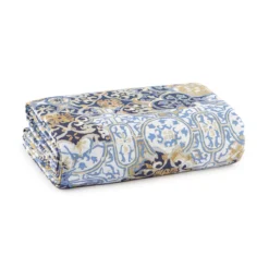 Scampolo Tessuto Tiles Cotone Loneta Digitale 275x275 Cm Y275 -Articoli Per La Casa scampolo tessuto tiles cotone loneta blu 1