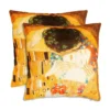 Coppia Cuscini Arredo Il Bacio Klimt Di Randi In Cotone Y403