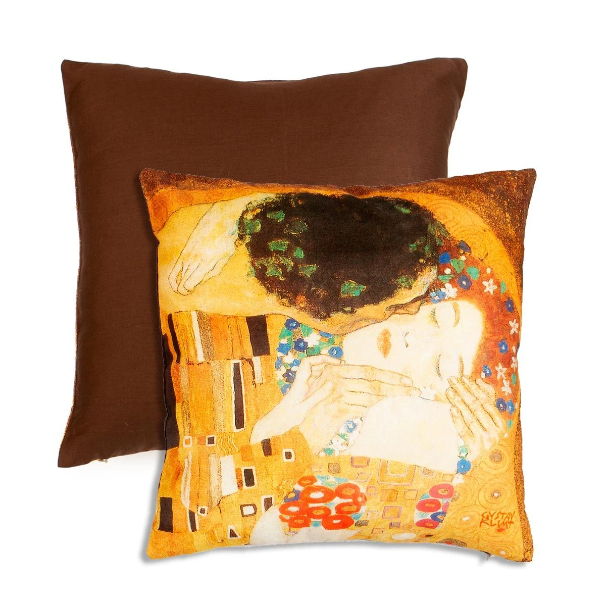 Coppia Cuscini Arredo Il Bacio Klimt Di Randi In Cotone Y403 2 Coppia Cuscini Arredo Il Bacio Klimt Di Randi In Cotone Y403 - immagine 2
