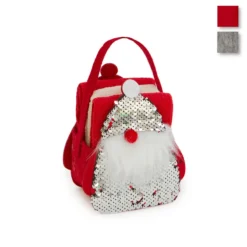 Set 3 Lavette Santa Claus Con Cestino In Feltro Z754