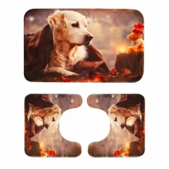 Vittoria Set 3 Pz Tappetini Da Bagno Labrador In Memory Foam W788