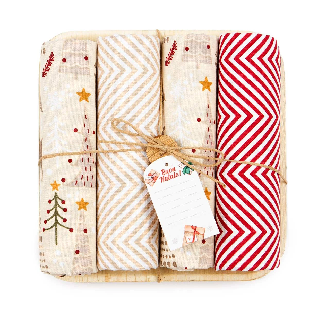 Set 4 Strofinacci Natalizi Christams Tree X151 2 Set 4 Strofinacci Natalizi Christams Tree X151 - immagine 2