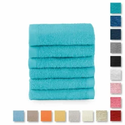 Set 6 Lavette Di Morbidissimi In Spugna 560 Gr/mq Y767