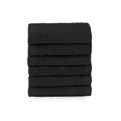 Set 6 Lavette Di Morbidissimi In Spugna 560 Gr/mq Y767 -Articoli Per La Casa set 6 lavette in spugna morbidissimi nero 1