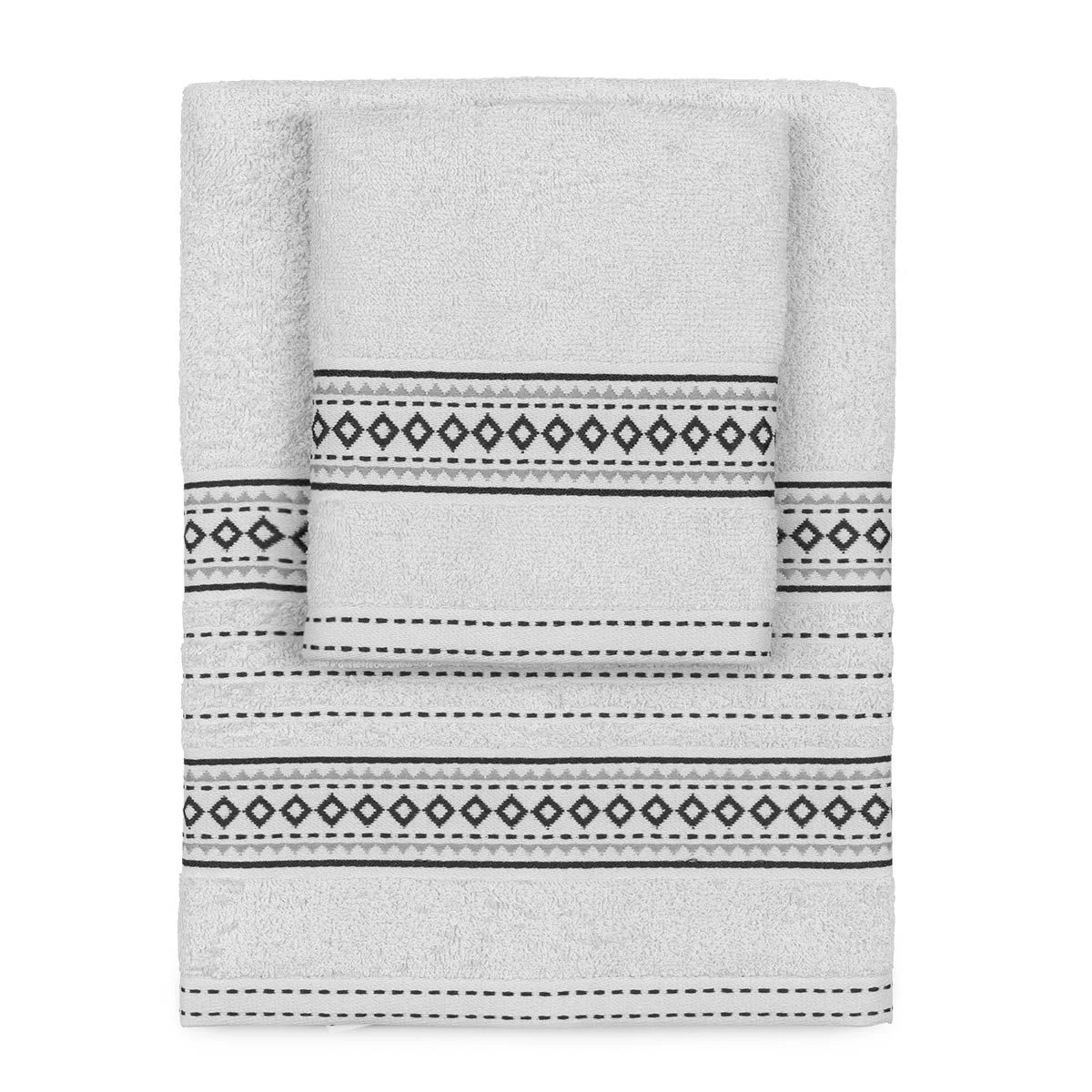 Set Asciugamani 1+1 Deva Di Biancaluna In Spugna 450 Gr/mq J295 7 Set Asciugamani 1+1 Deva Di Biancaluna In Spugna 450 Gr/mq J295 - immagine 7