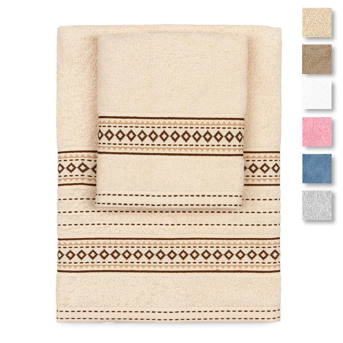 Set Asciugamani 1+1 Deva Di Biancaluna In Spugna 450 Gr/mq J295 1 Set Asciugamani 1+1 Deva Di Biancaluna In Spugna 450 Gr/mq J295