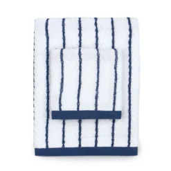 Set Asciugamani 1+1 Di Navigare In Spugna J690 -Articoli Per La Casa set asciugamani 11 di navigare in spugna blu 1