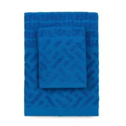 Set Asciugamani 1+1 Doran Di Zucchi In Spugna K365 -Articoli Per La Casa set asciugamani 11 doran di zucchi in spugna blu 2