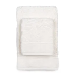 Set Asciugamani 1+1 Foglie Di Caleffi In Spugna J762 7 Set Asciugamani 1+1 Foglie Di Caleffi In Spugna J762 -Articoli Per La Casa set asciugamani 11 foglie di caleffi in spugna panna 1