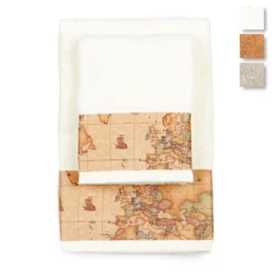 Set Asciugamani 1+1 Geo Classic Di Alviero Martini In Spugna J769