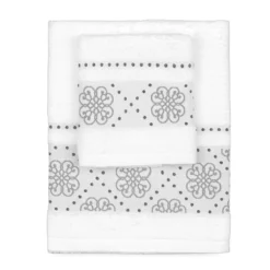 Set Asciugamani 1+1 Kepo Di Biancaluna In Spugna 450 Gr/mq J310 -Articoli Per La Casa set asciugamani 11 kepo di biancaluna in spugna 450 grmq bianco 1