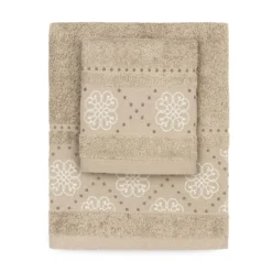 Set Asciugamani 1+1 Kepo Di Biancaluna In Spugna 450 Gr/mq J310 -Articoli Per La Casa set asciugamani 11 kepo di biancaluna in spugna 450 grmq tortora 1