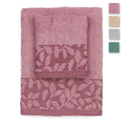 Set Asciugamani 1+1 Noa Di Biancaluna In Spugna 450 Gr/mq J309