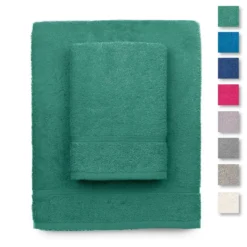 Set Asciugamani 1+1 Zero Bed In Spugna Di Cotone 400 Gr/mq J204