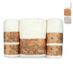 Set Asciugamani 5 Pezzi Geo Classic Di Alviero Martini In Spugna J770