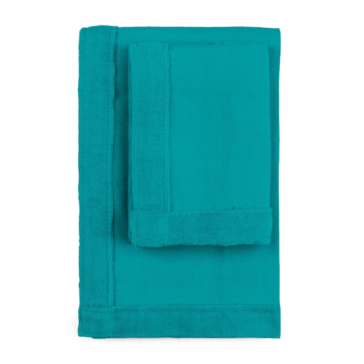 Set Asciugamani Monoterry 1+1 Di Morbidissimi In Cotone E Spugna J532 4 Set Asciugamani Monoterry 1+1 Di Morbidissimi In Cotone E Spugna J532 - immagine 4