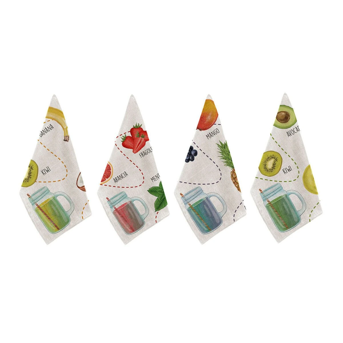 Set 4 Strofinacci Cucina Asciugapiatti Energy In Puro Cotone Y350 1 Set 4 Strofinacci Cucina Asciugapiatti Energy In Puro Cotone Y350