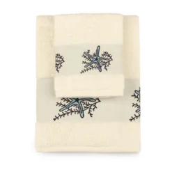 Set Asciugamani 1+1 Stella In Spugna Y608 -Articoli Per La Casa set di asciugamani 11 stella in spugna di cotone blu 1