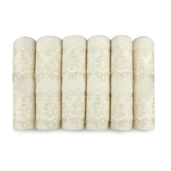 Set Asciugamani 6+6 Noemi Di Renato Balestra Con Pizzo Y570
