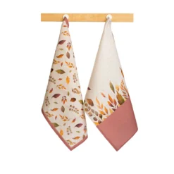 Set 2 Strofinacci Cucina Asciugapiatti Margaret Puro Cotone Stampa Digitale W492 -Articoli Per La Casa set strofinacci margaret rosa 1 1