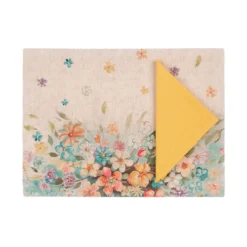 Set Tovaglietta + Tovagliolo Flora In Puro Cotone K153