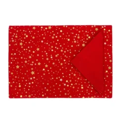 Set Tovaglietta + Tovagliolo Natalizio Star In Puro Cotone X074