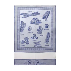 Strofinaccio Cucina Asciugapiatti Il Pane In Puro Cotone Z329 -Articoli Per La Casa strofinaccio cucina asciugapiatti il pane in puro cotone blu 1