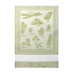 Strofinaccio Cucina Asciugapiatti Il Pane In Puro Cotone Z329 -Articoli Per La Casa strofinaccio cucina asciugapiatti il pane in puro cotone verde 1