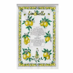Strofinaccio Cucina Asciugapiatti Limoncello In Puro Cotone V433